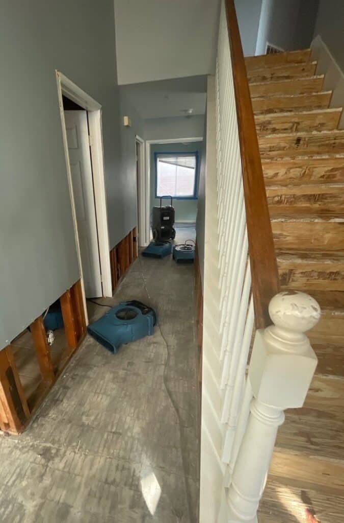 Water Damage Restoration Due to slab leak in the Sea Air Neighborhood of Oxnard
