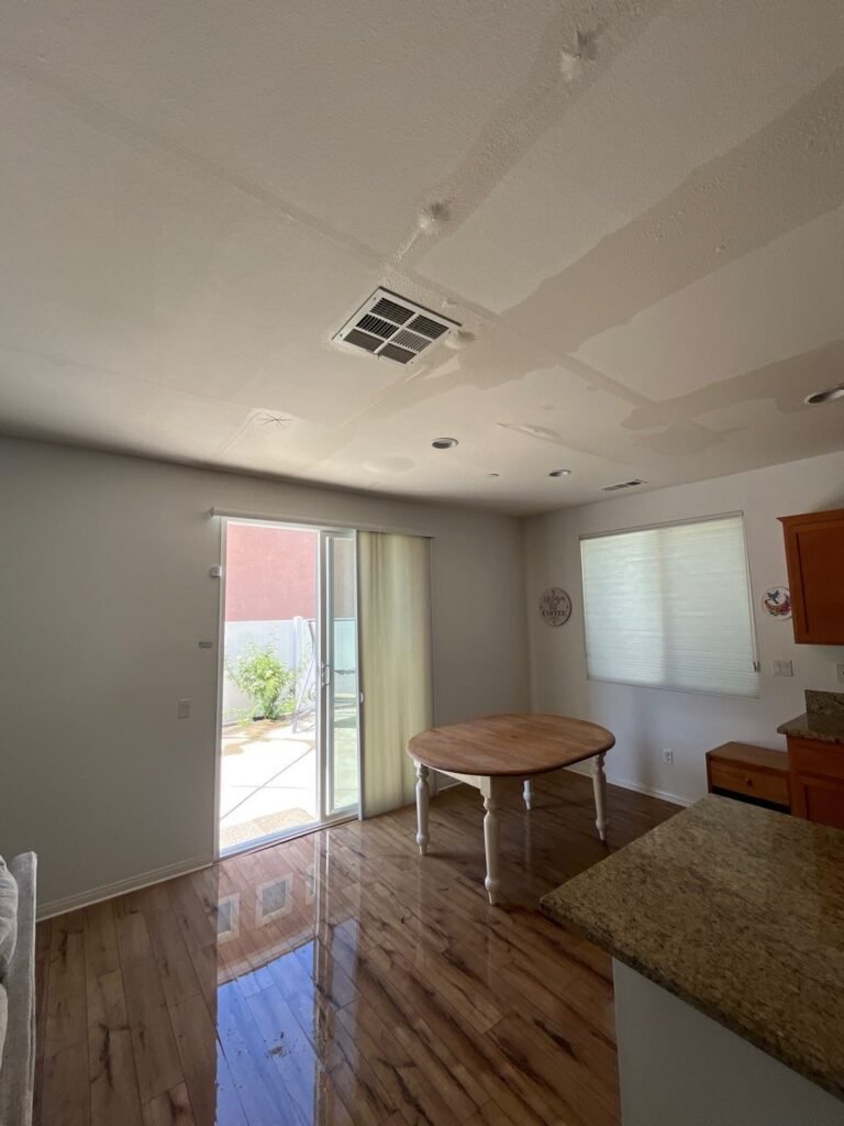 Ceiling staining above a kitchen and living area — Santa Paula