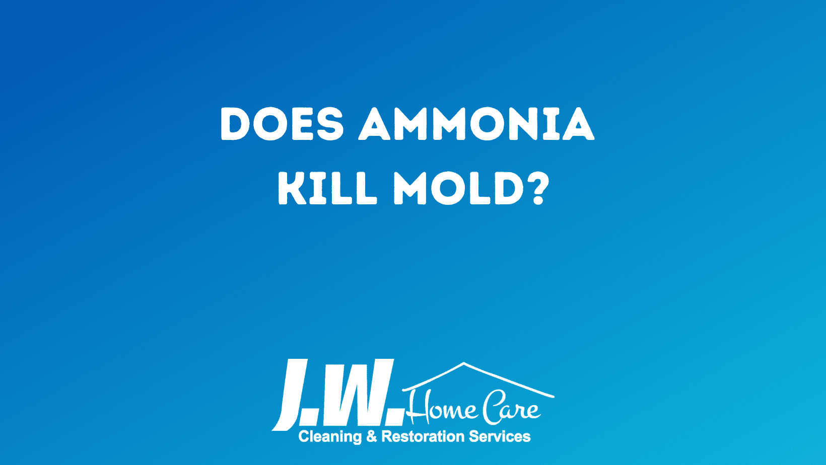 Does Ammonia Kill Mold? - JW Home Care