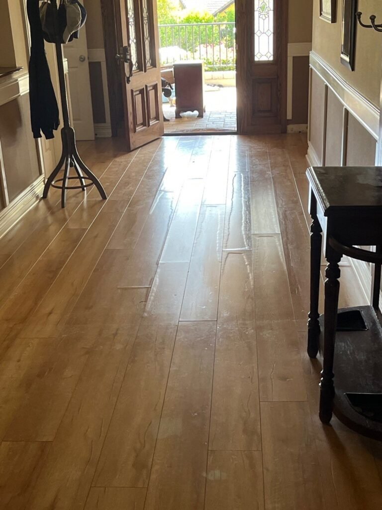 Water Damage caused by a slab leak in Camarillo